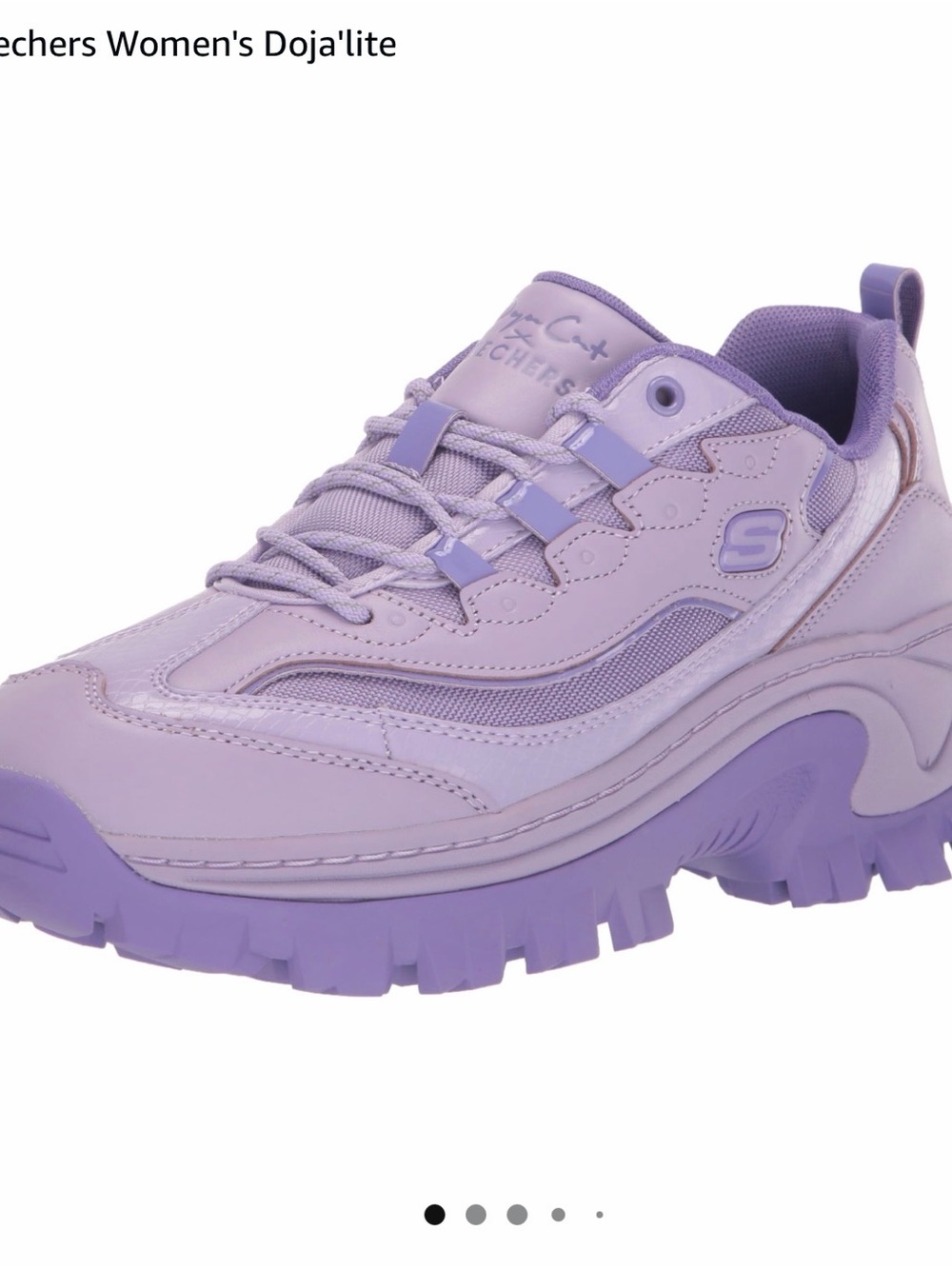 Skechers Women's Lavender Platform Trail Sneakers - Picture 2 of 6